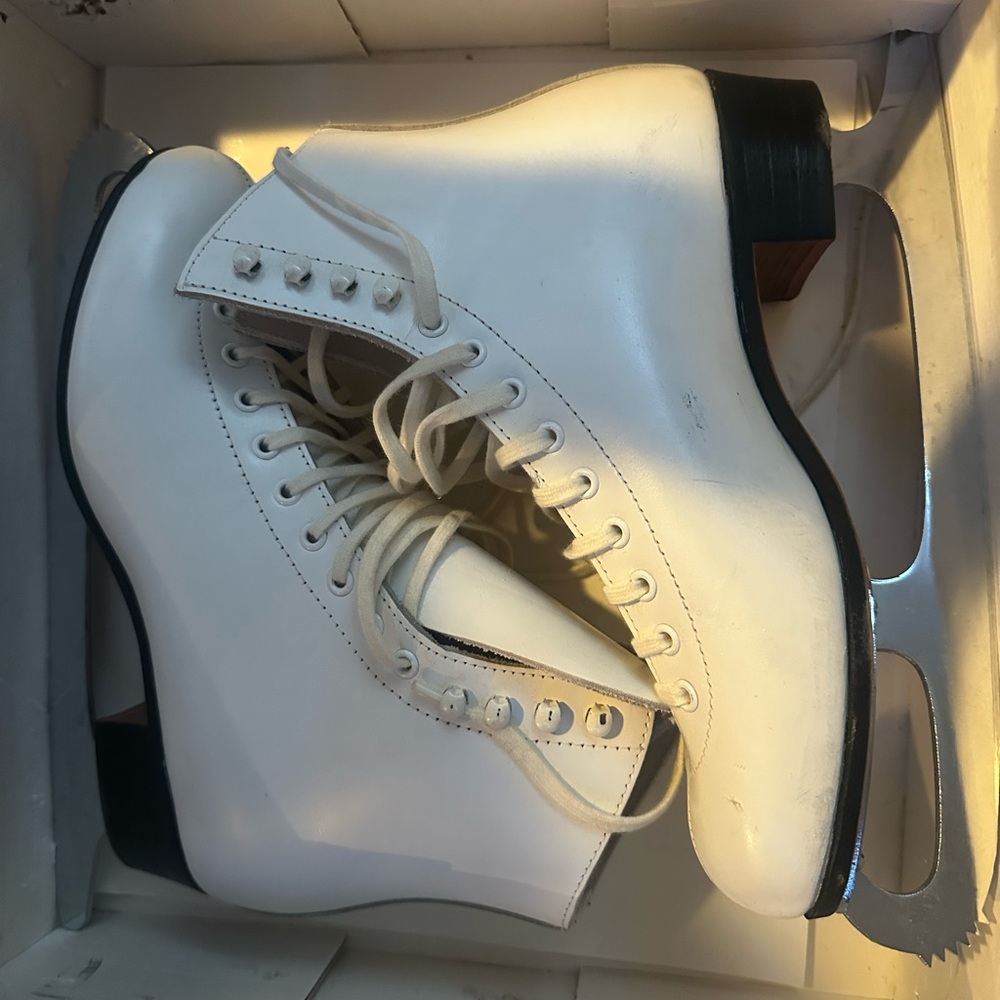 White Ice Skating Boots